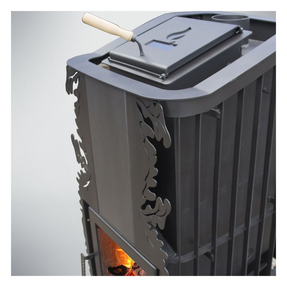 Дровяная печь для бани Варвара Терма Каменка укороченная