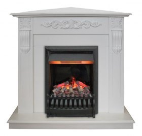 Электрокамин RealFlame Dominica Corner  WT с Oregan 3D