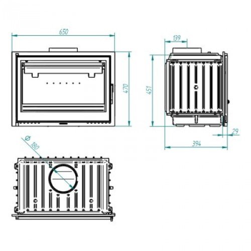 Каминная топка Ferguss FG-18 с шибером