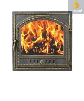 Дверка каминная Везувий 205 (бронза)