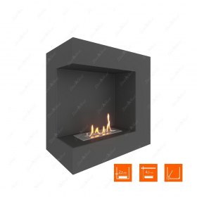 Биокамин угловой SteelHeat GRAND 600 левый (Стандарт)