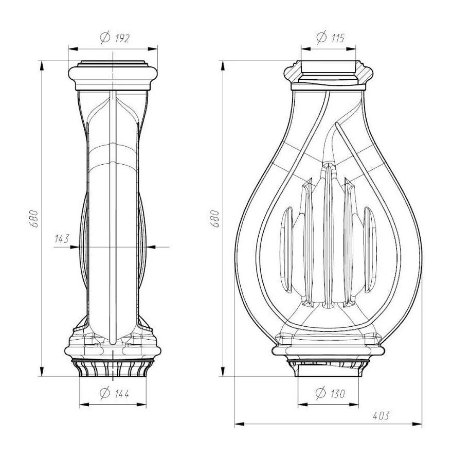 Конвектор «Лира» для Бахты 130м-115м черный