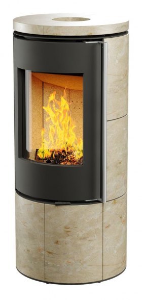 Печь-камин Астов R1.0 К MAX Крема Беж