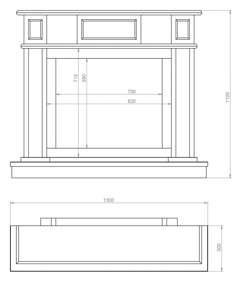 Мраморный портал Madeira Rowan с резьбой