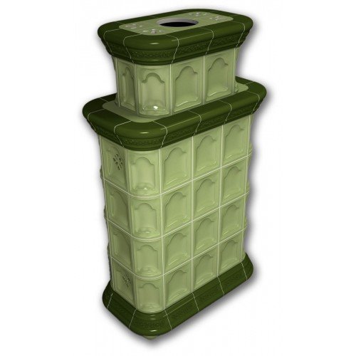 Каминная облицовка КимрПечь Истра центральная двухъярусная Олива