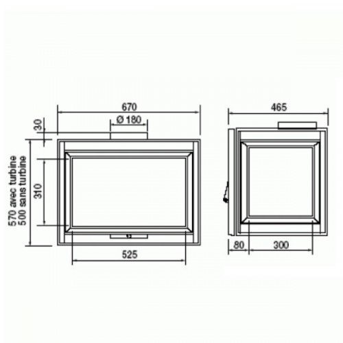 Каминная топка Supra Tertio 67