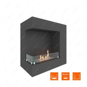 Биокамин угловой SteelHeat GRAND 600 левый (Стекло)