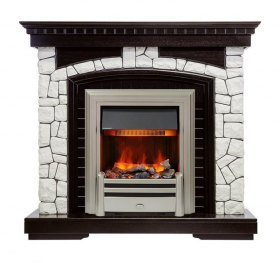Каминокомплект Glasgow - Венге / Белый с очагом Chesford
