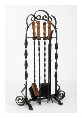 Набор каминный Тюльпан деревянные ручки