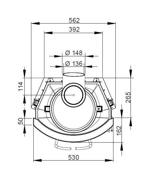 Чугунная печь камин Nordpeis Geilo угловой
