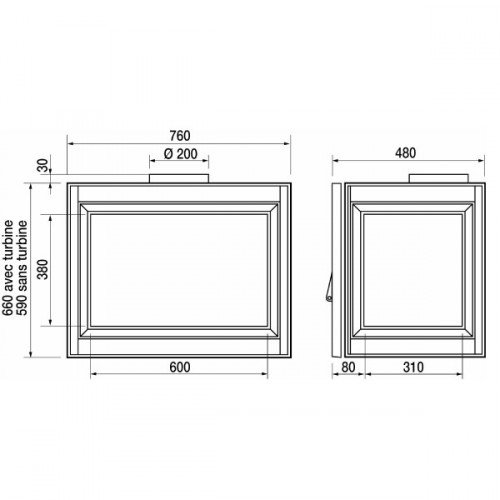 Каминная топка Supra Tertio 76