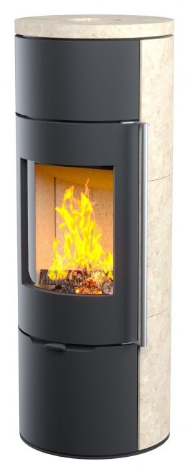 Печь-камин Астов R1.0 L К Крема Беж