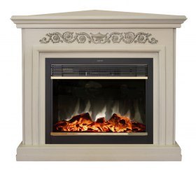 Электрокамин RealFlame Leticia (угловой) 26 WT с MoonBlaze Lux Bl S