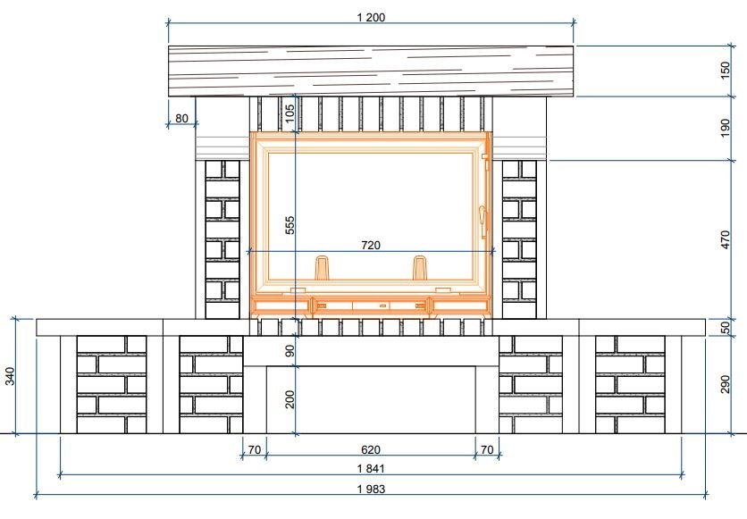 Каминная облицовка Sunhill Polo