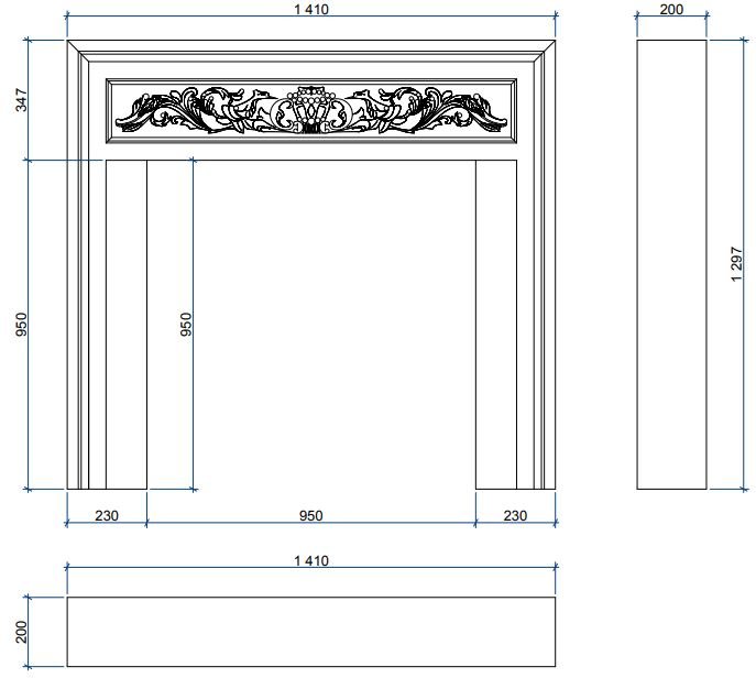 Каминная облицовка Sunhill Firebird Modern