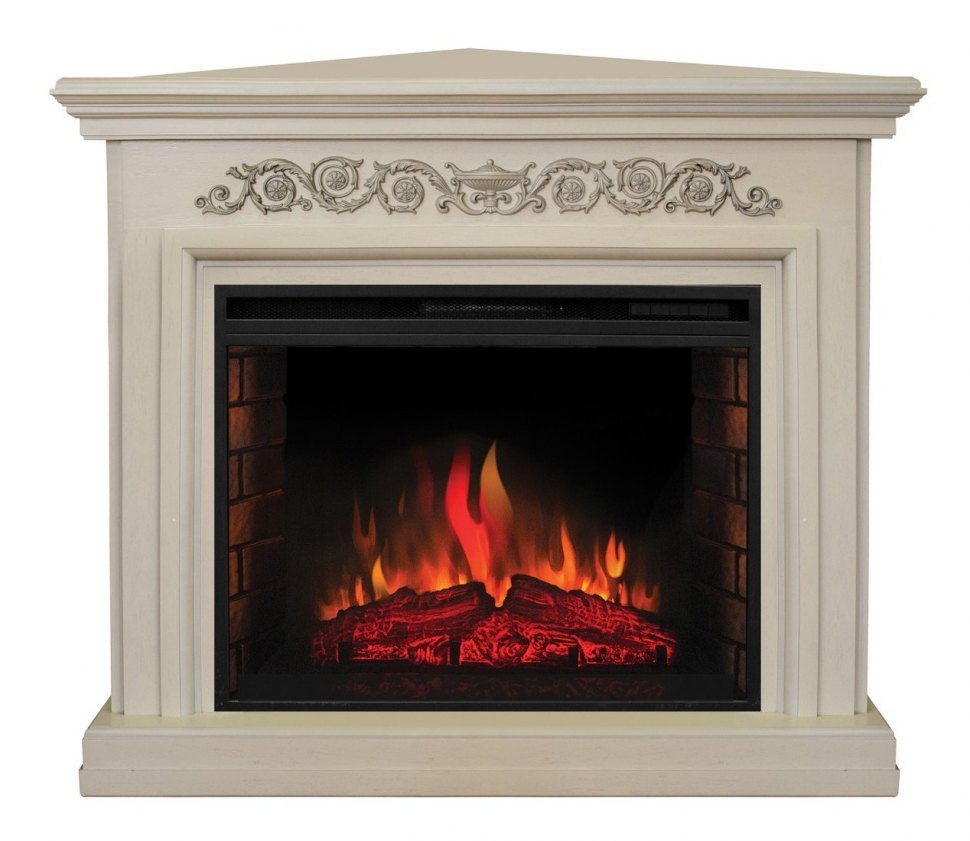 Электрокамин RealFlame Leticia 26 WT (угловой) с Epsilon 26 S IR