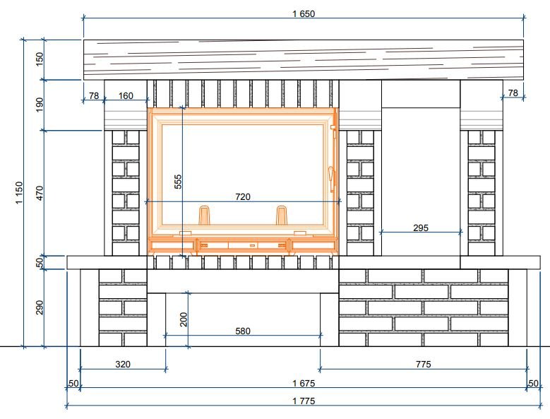 Каминная облицовка Sunhill Parma