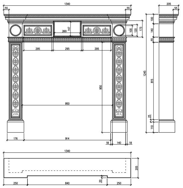 Каминная облицовка Sunhill Nottingham