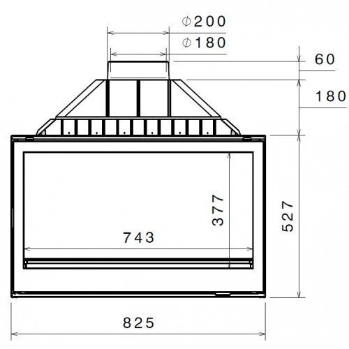 Каминная топка Liseo LCI 9 G4 (L9 4 Glasses)