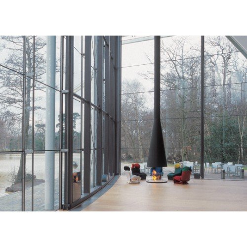 Камин дровяной Focus Filiofocus 1600 центральный, со стеклом