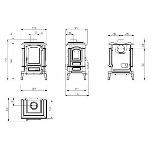 Печь-камин La Nordica Giulietta (Нордика Джульетта)