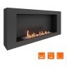 Биокамин SteelHeat WALL LONG 1200 черный (Стандарт)