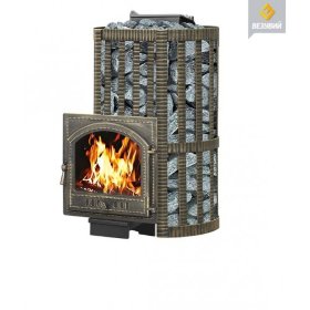 Чугунная печь для бани Везувий Ураган Ковка 28 (205)