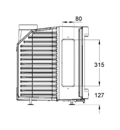 Каминная топка Keddy SK 2002 SG + ONE SIDE