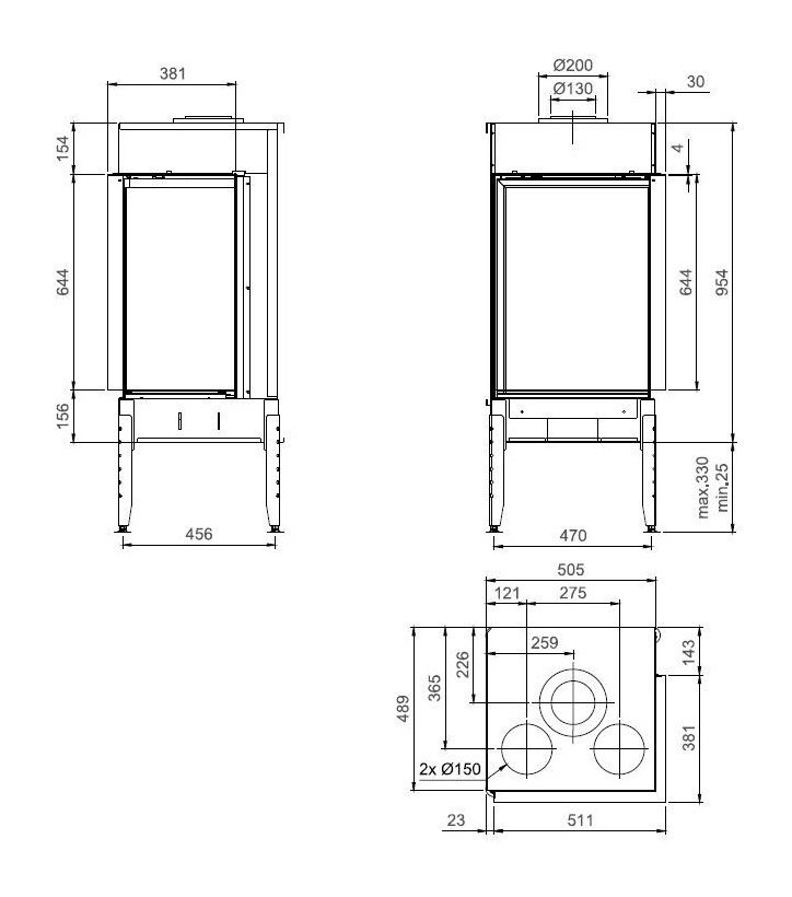 Газовый камин Тру Вижен 550 CR/CL / True Vision 550 CR/CL gas