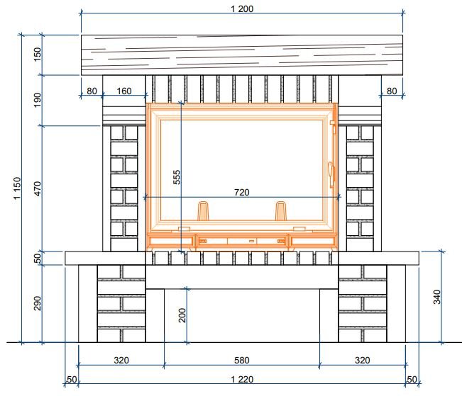 Каминная облицовка Sunhill Monro