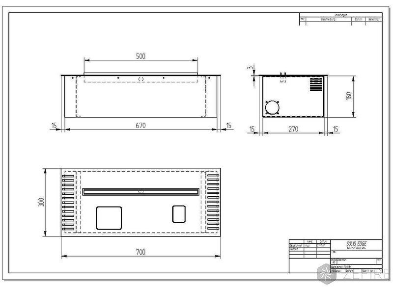 Биокамин автоматический ZeFire M 700 с ДУ