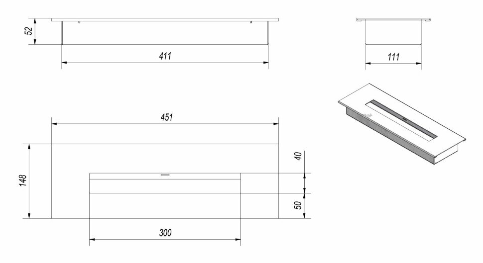 Биокамин Firebird Диана