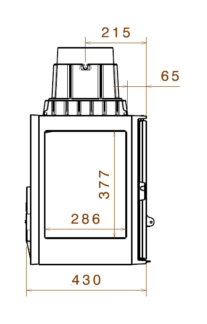 Каминная топка Liseo LCI 9 GFLR (два боковых стекла) (L9 RL)