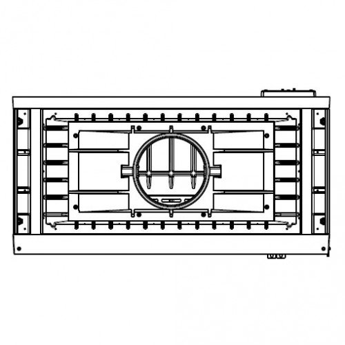 Каминная топка Liseo LCI 9 GFLR (два боковых стекла) (L9 RL)