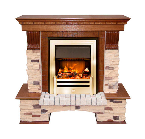 Портал Pierre Luxe сланец (классика Opti-Myst и Optiflame)