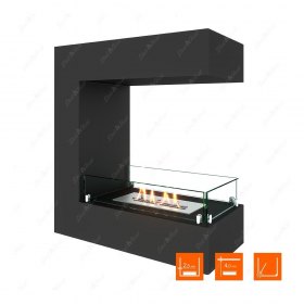 Биокамин торцевой SteelHeat GRAND 600 (Стекло)