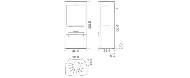 Печь-камин WIKING MIRO 3