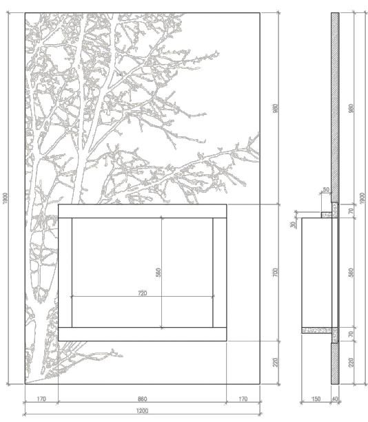 Каминная облицовка Sunhill Wood
