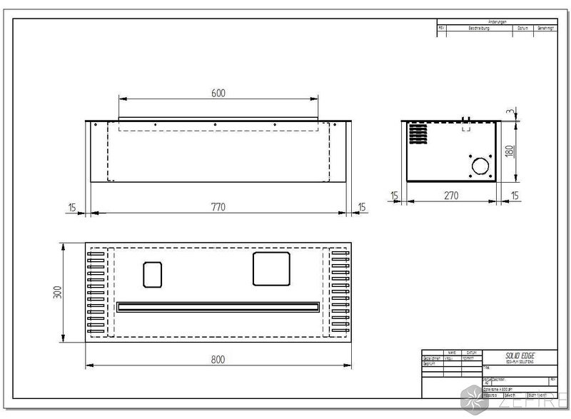 Биокамин автоматический ZeFire M 800 с ДУ