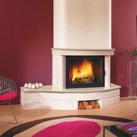 Каминная облицовка Supra Concerto 180, Edelrok + Crema Marfil, левая