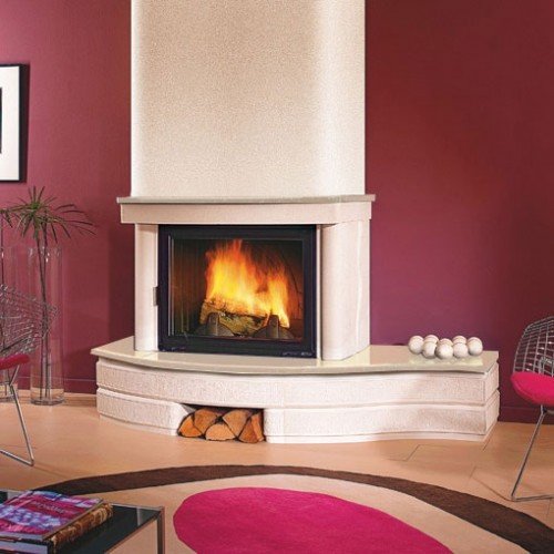 Каминная облицовка Supra Concerto 180, Edelrok + Crema Marfil, левая