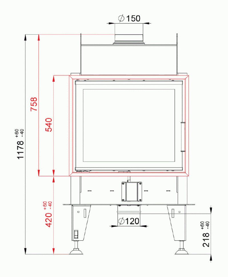 Каминная топка BeF Double 6 Feel