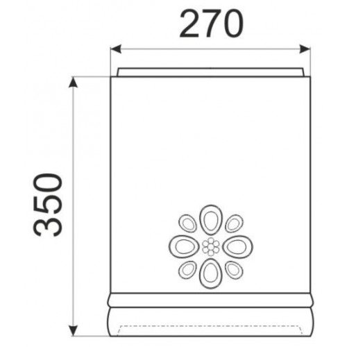 Труба КимрПечь D200 мм расписная с отверстиями