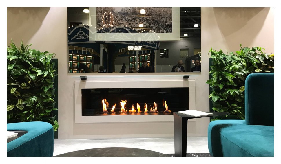 Автоматический биокамин GlammFire GlammBox 1600 EvoPlus с АКБ, с пультом ДУ