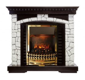 Каминокомплект Glasgow - Венге / Белый с очагом Atherton