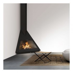 Камин FOXI RINCON, подвесной, чёрный (Traforart)