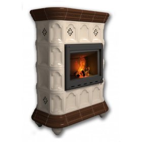 Каминная облицовка КимрПечь Истра центральная Шоколад