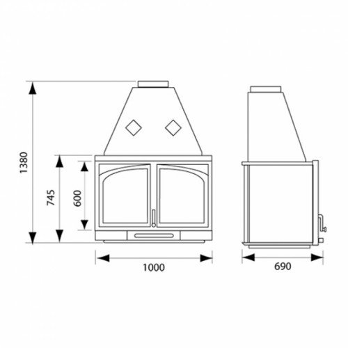 Каминная топка Hergom H05 Classic