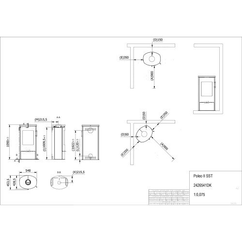 Печь-камин Rais Poleo II