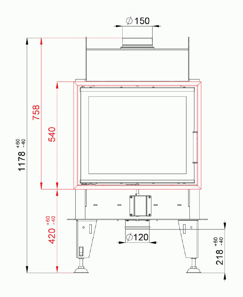 Каминная топка BeF Double 6 N Feel